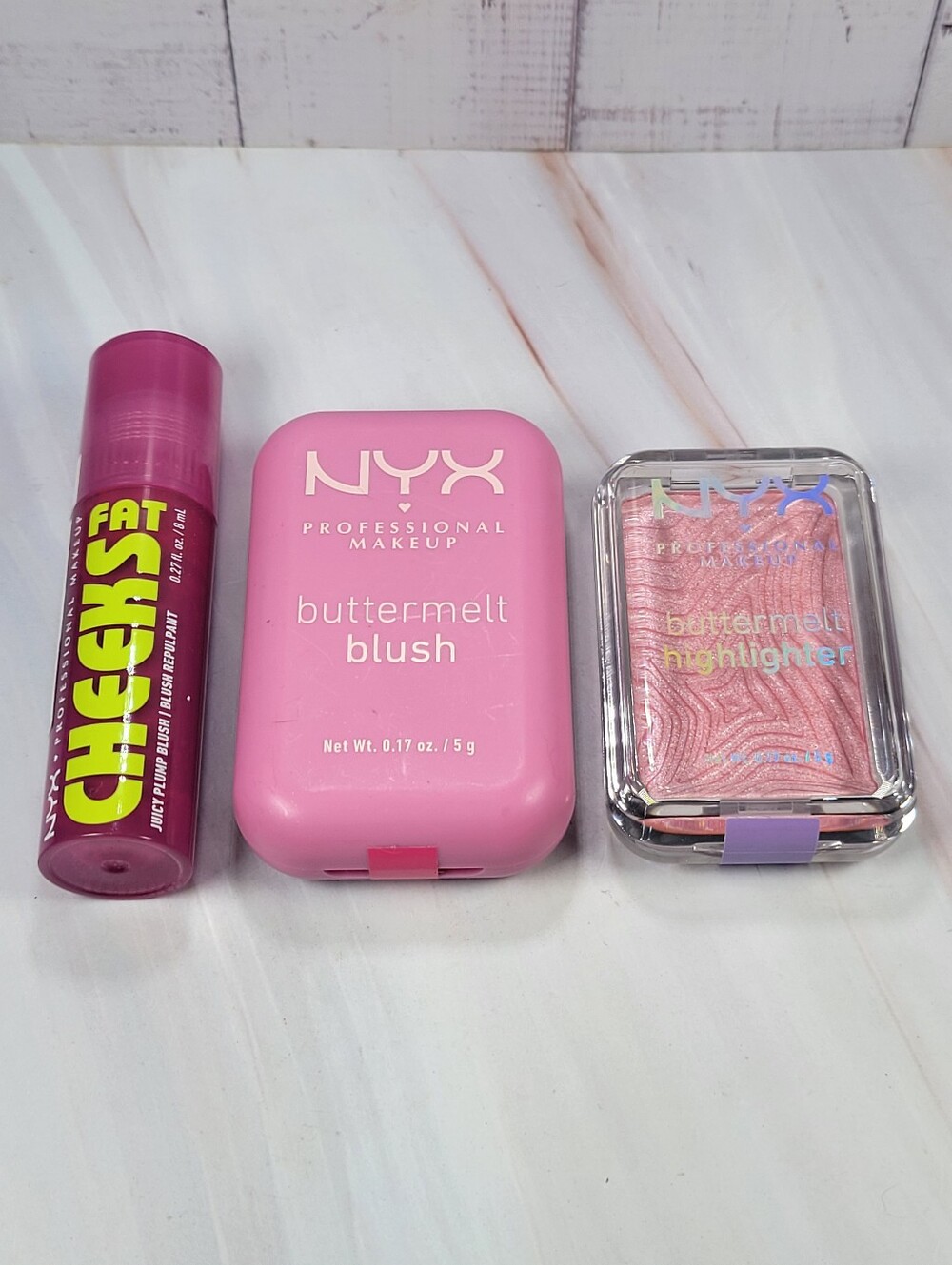 NYX Fat Cheeks Blush, Buttermelt Blush & Buttermelt Highlighter Bundle NEW!